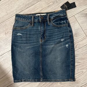 Hollister vintage high rise jean skirt.
